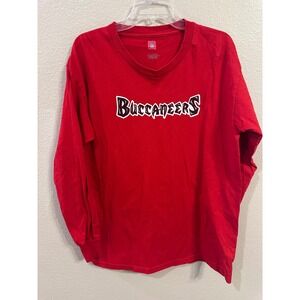 VF Imagewear Buccaneers‎ NFL Long Sleeve T-Shirt Football Red L